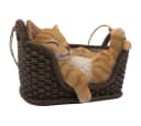 abc HOME Dekofigur Schlafende Katze im Korb Bild 3