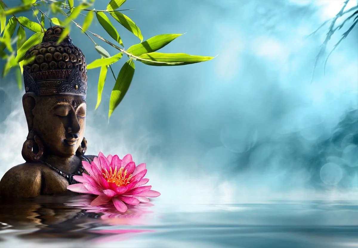 PAPERMOON Fototapete Buddha in Meditation Vlies