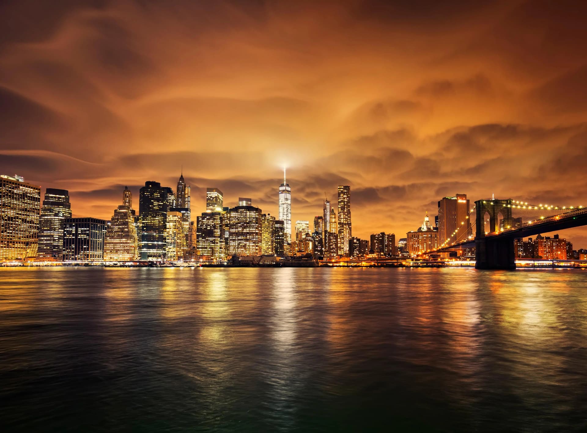 Fototapete PAPERMOON Manhattan at Sunset Vlies 350x260cm