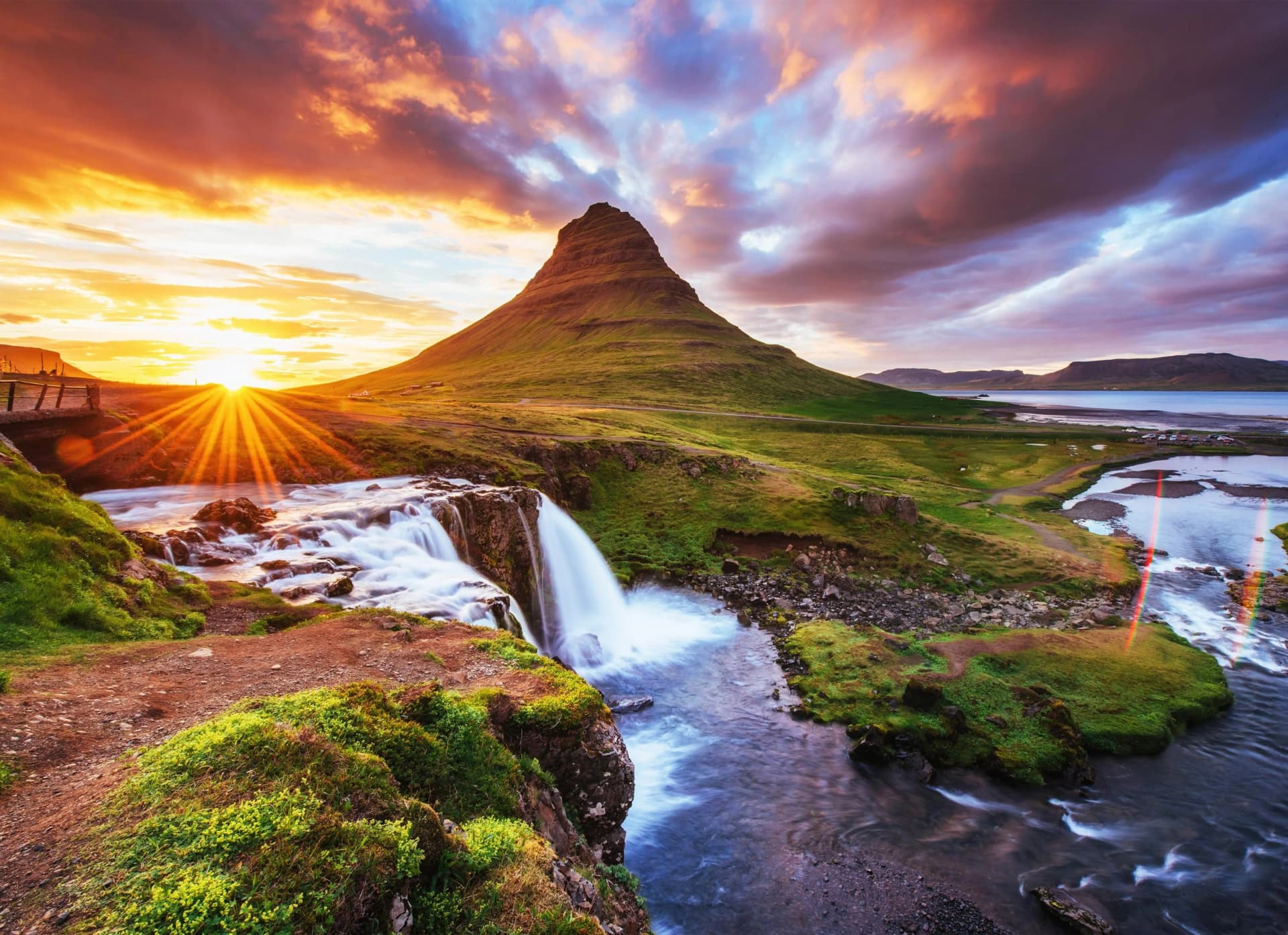 Fototapete PAPERMOON Kirkjufel Waterfalls Iceland Vlies 350x260cm