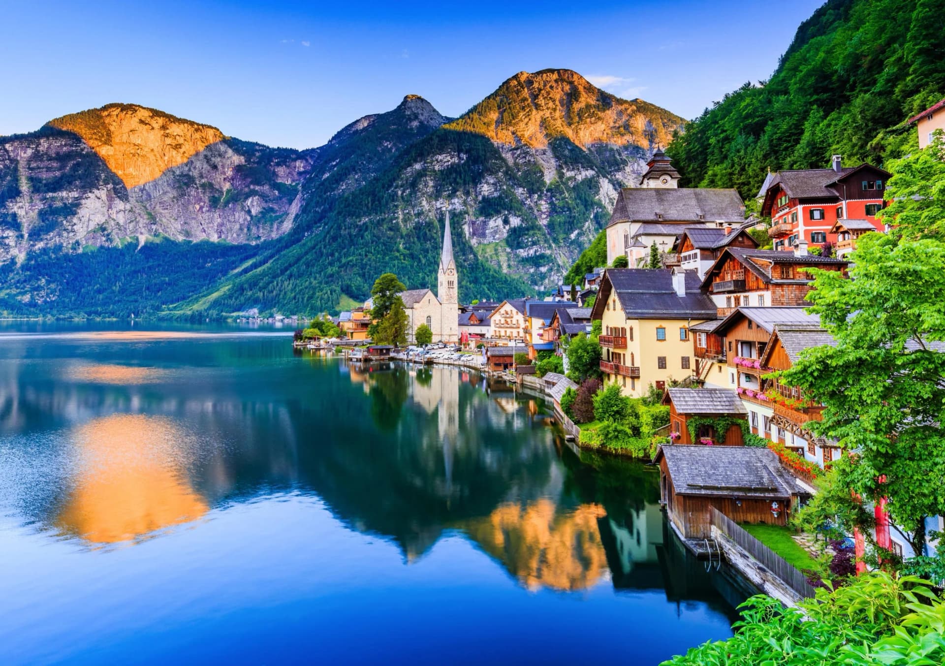 Fototapete PAPERMOON Hallstatt Austria Vlies 3,5x2,6m