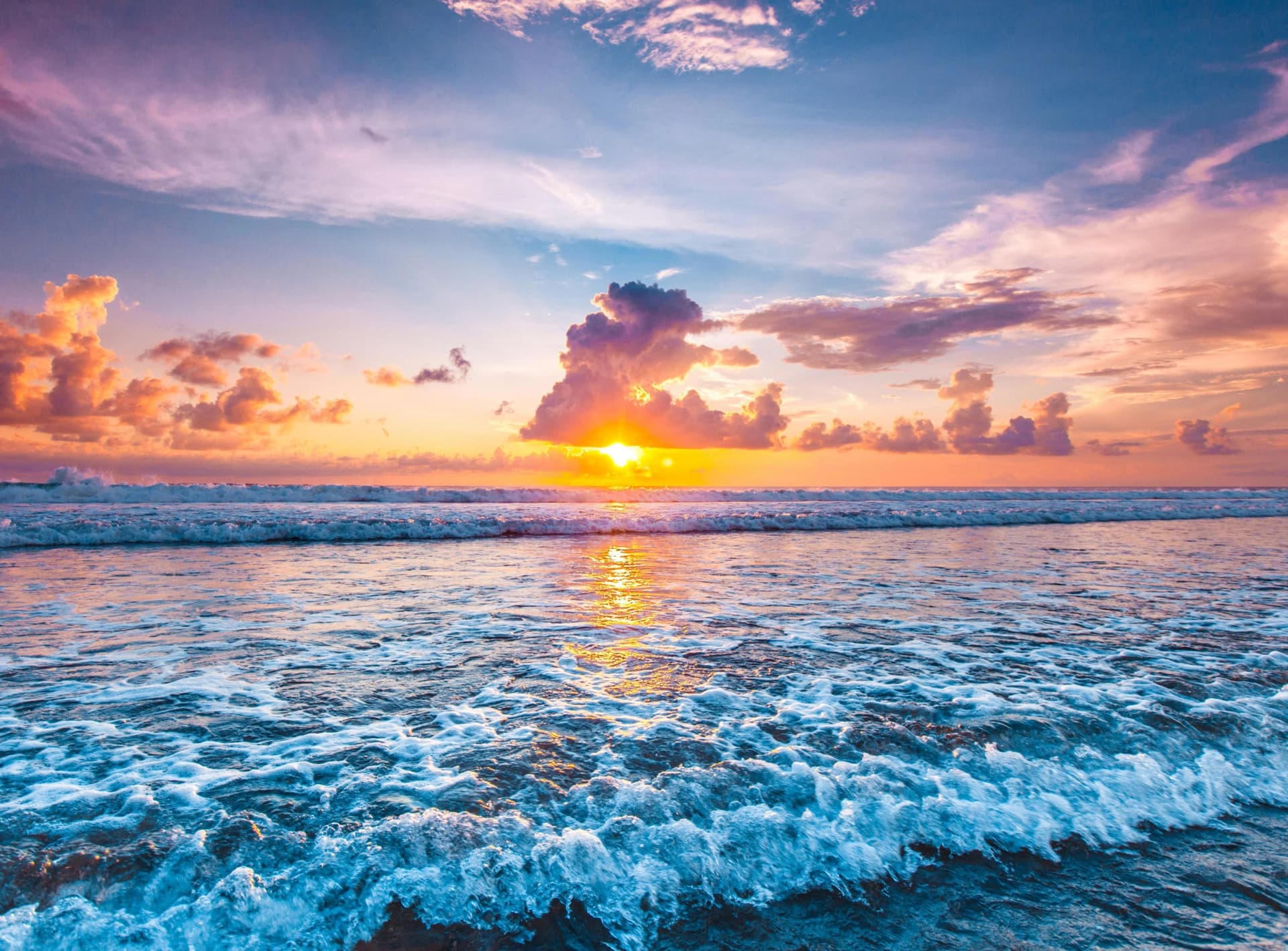 Fototapete PAPERMOON Ocean Sunset Beach Vlies 3,5x2,6m