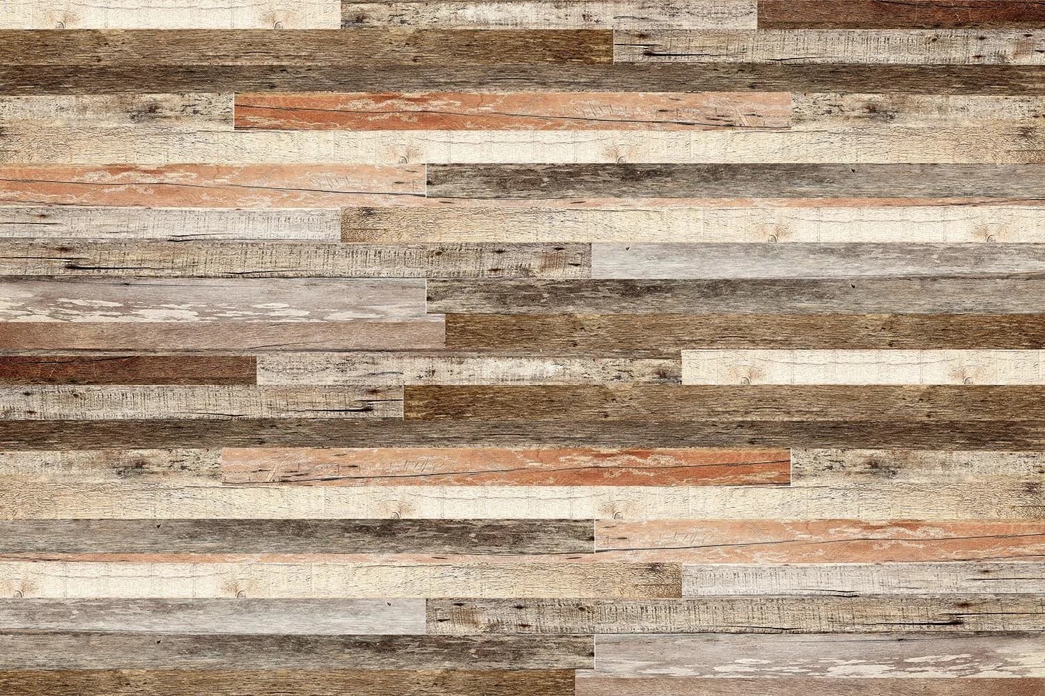PAPERMOON Fototapete Wooden Wall Vlies Bunt