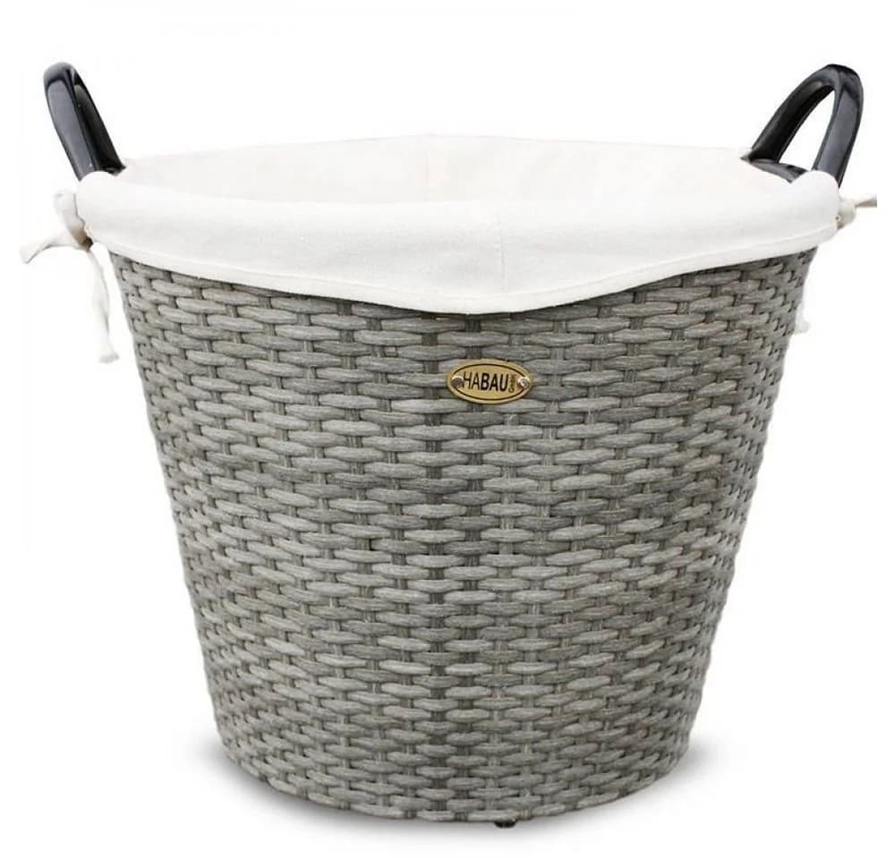 HABAU Feuerholzkorb Polyethylen Grau 48x39 cm - Bild 2