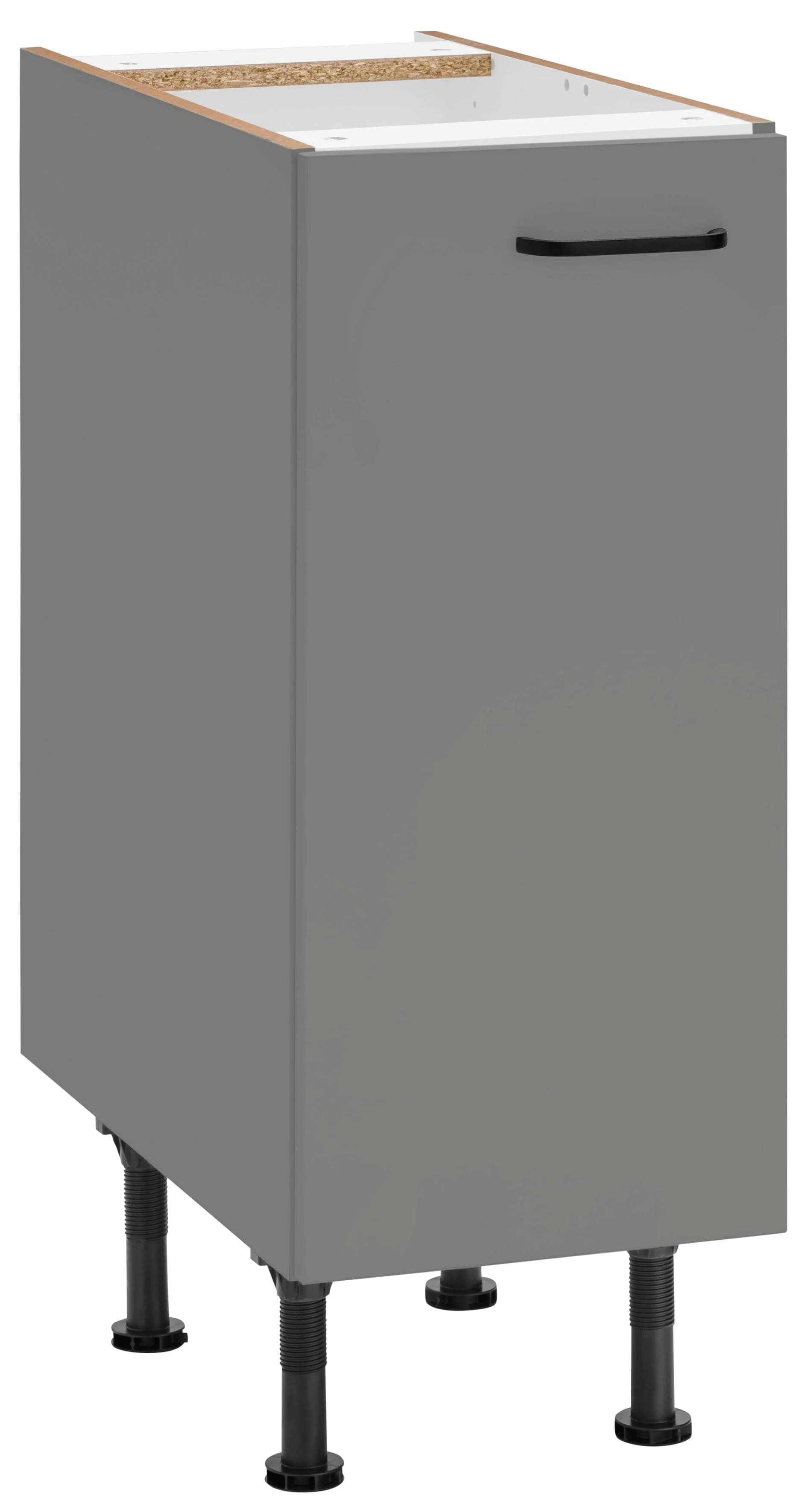 OPTIFIT Unterschrank Elga Grau mit Soft-Close