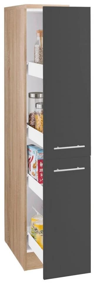 OPTIFIT Apothekerschrank Kalmar Anthrazit Holzwerkstoff