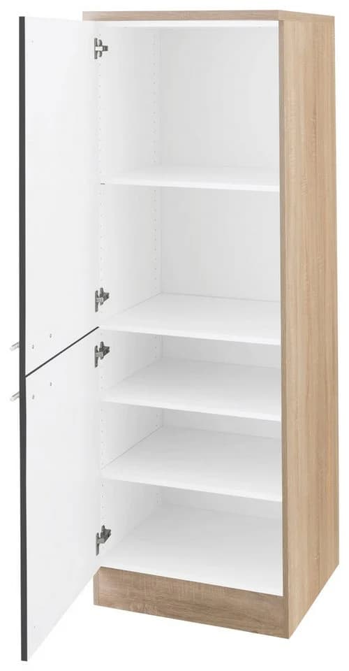 OPTIFIT Hochschrank Kalmar Anthrazit 2-Türer mit verstellbaren Böden