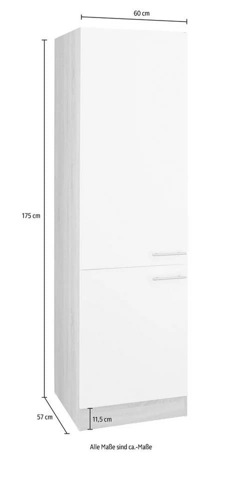 OPTIFIT Hochschrank Kalmar Anthrazit 2-Türer mit verstellbaren Böden - Bild 4