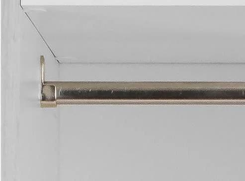 Kleiderstange OPTIFIT Elm Chromfarben Metall