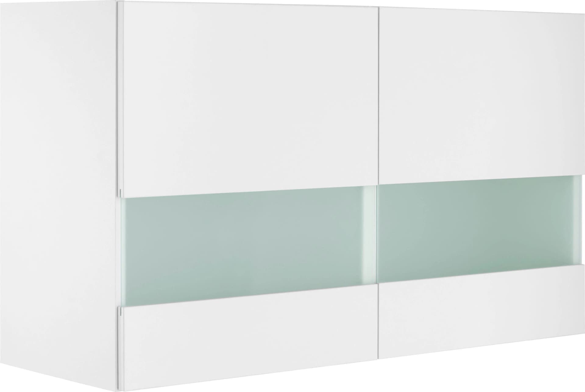 OPTIFIT Glashängeschrank Roth Weiß 2-Türig Push-to-Open