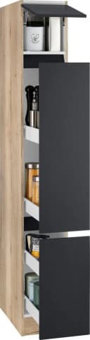 OPTIFIT Apothekerschrank Roth Anthrazit Wildeichefarben Bild 2