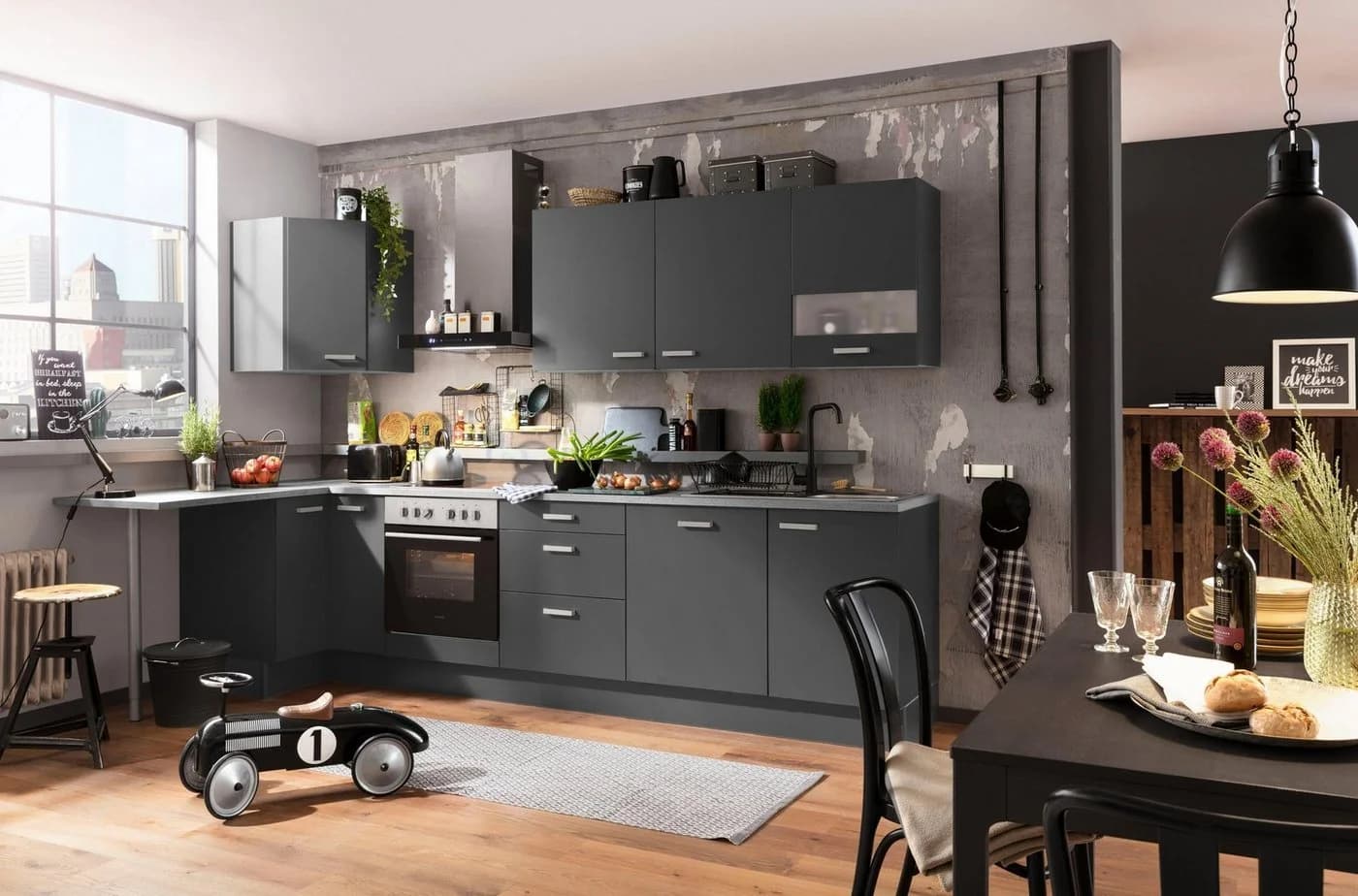 OPTIFIT Spülenschrank Parma Anthrazit 50cm - Bild 4