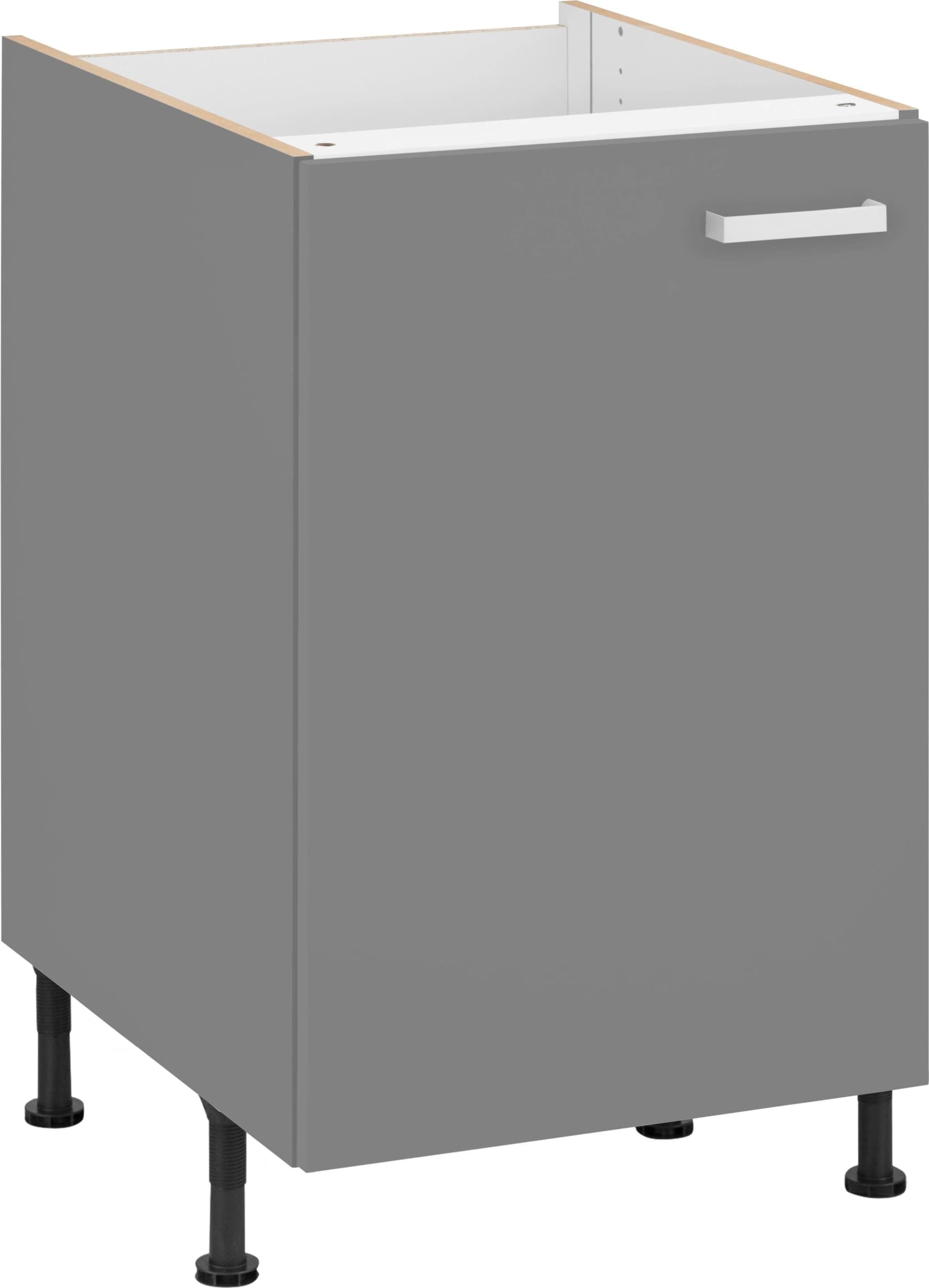 OPTIFIT Spülenschrank Parma Grau Basaltgrau 50cm