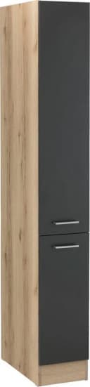 Apothekerschrank OPTIFIT Iver Grau Anthrazit 2 Auszüge 5 Ablagen Bild 1