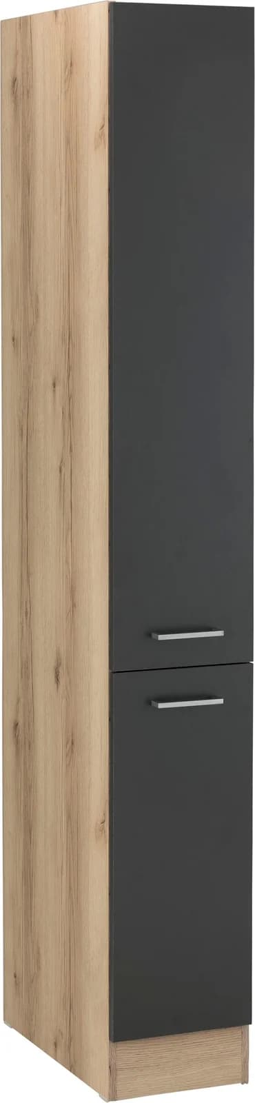 Apothekerschrank OPTIFIT Iver Grau Anthrazit 2 Auszüge 5 Ablagen - Bild 5
