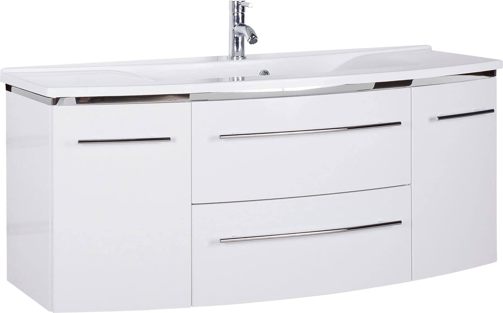 Waschtisch SAPHIR 3040 Weiß Aufsatzwaschbecken 122cm