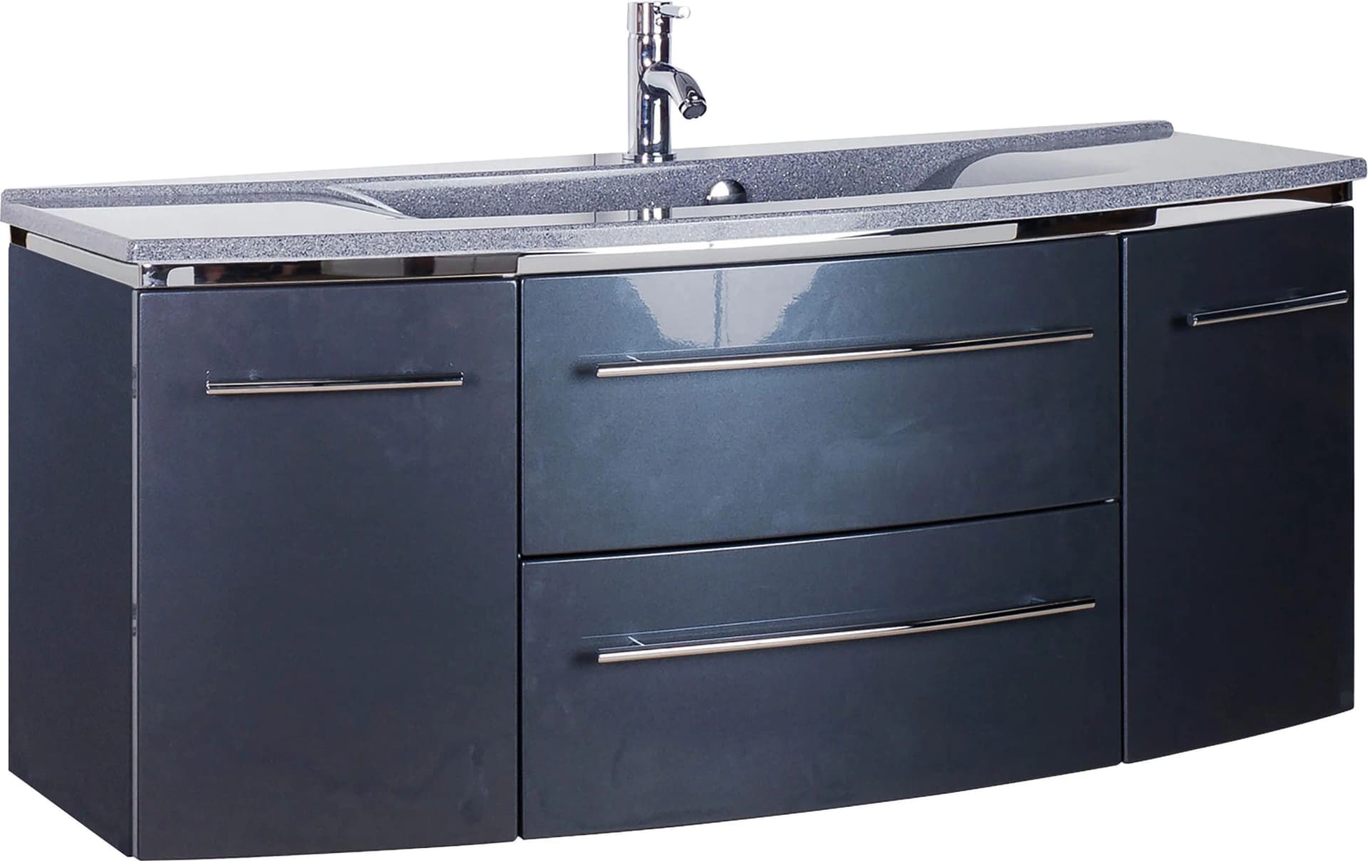 Waschtisch SAPHIR 3040 Anthrazit mit Mineralguss-Becken