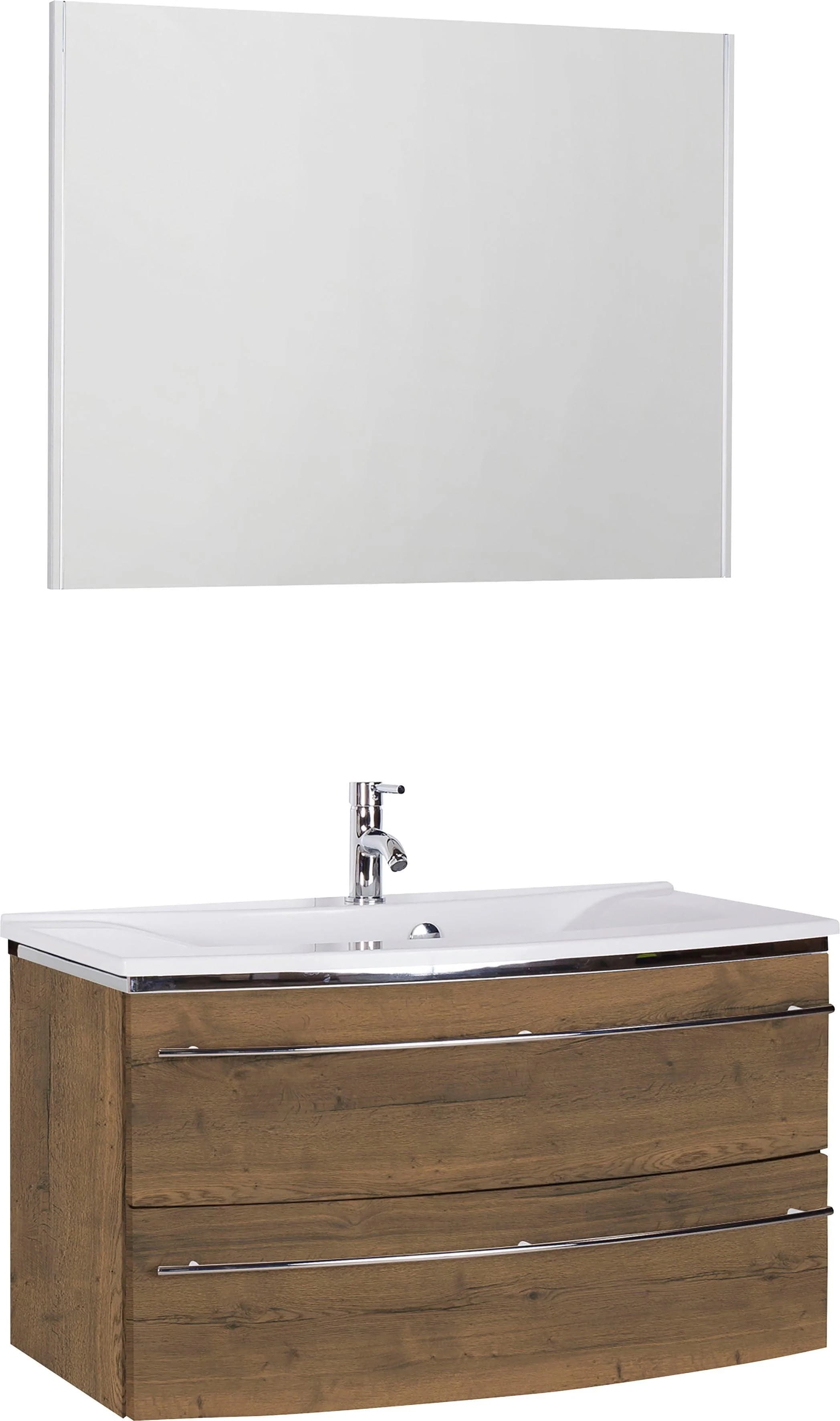 Badmöbel-Set SAPHIR 3040 Eiche Struktur Braun