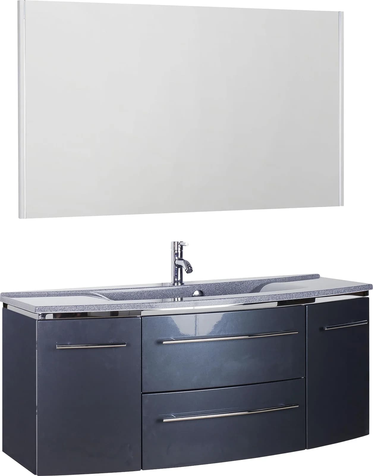 Badmöbel-Set SAPHIR "3040" Grau MDF Fronten