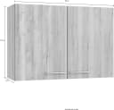 OPTIFIT Hängeschrank Klara Weiß Modern Bild 4
