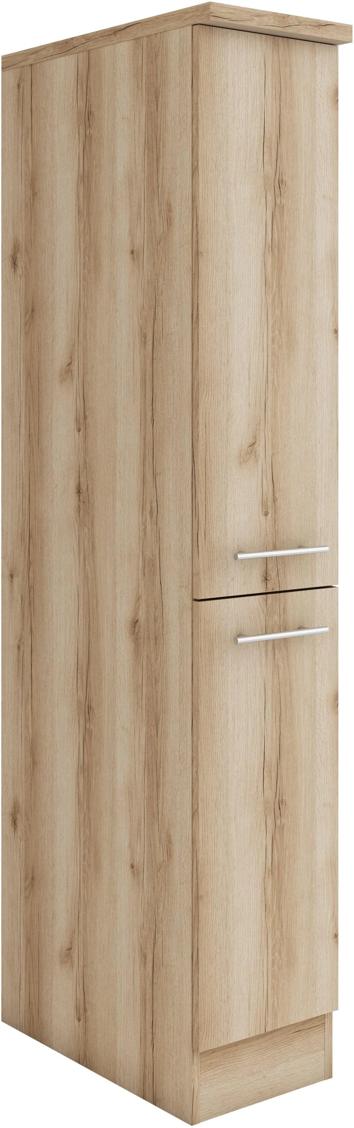 OPTIFIT Apothekerschrank Bella Wildeiche Anthrazit Wandmontage