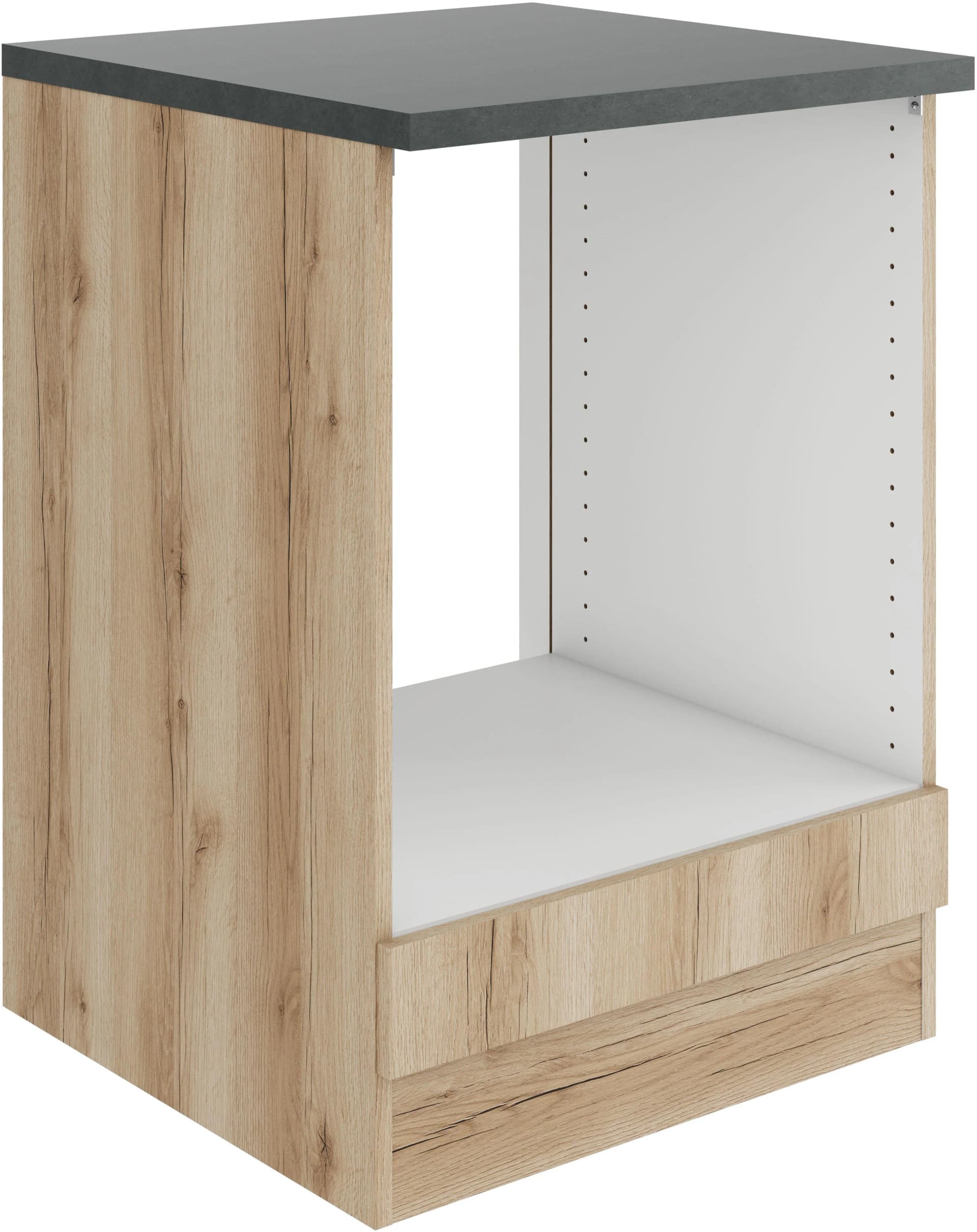 OPTIFIT Herdumbauschrank Bella Wildeiche Anthrazit 60cm