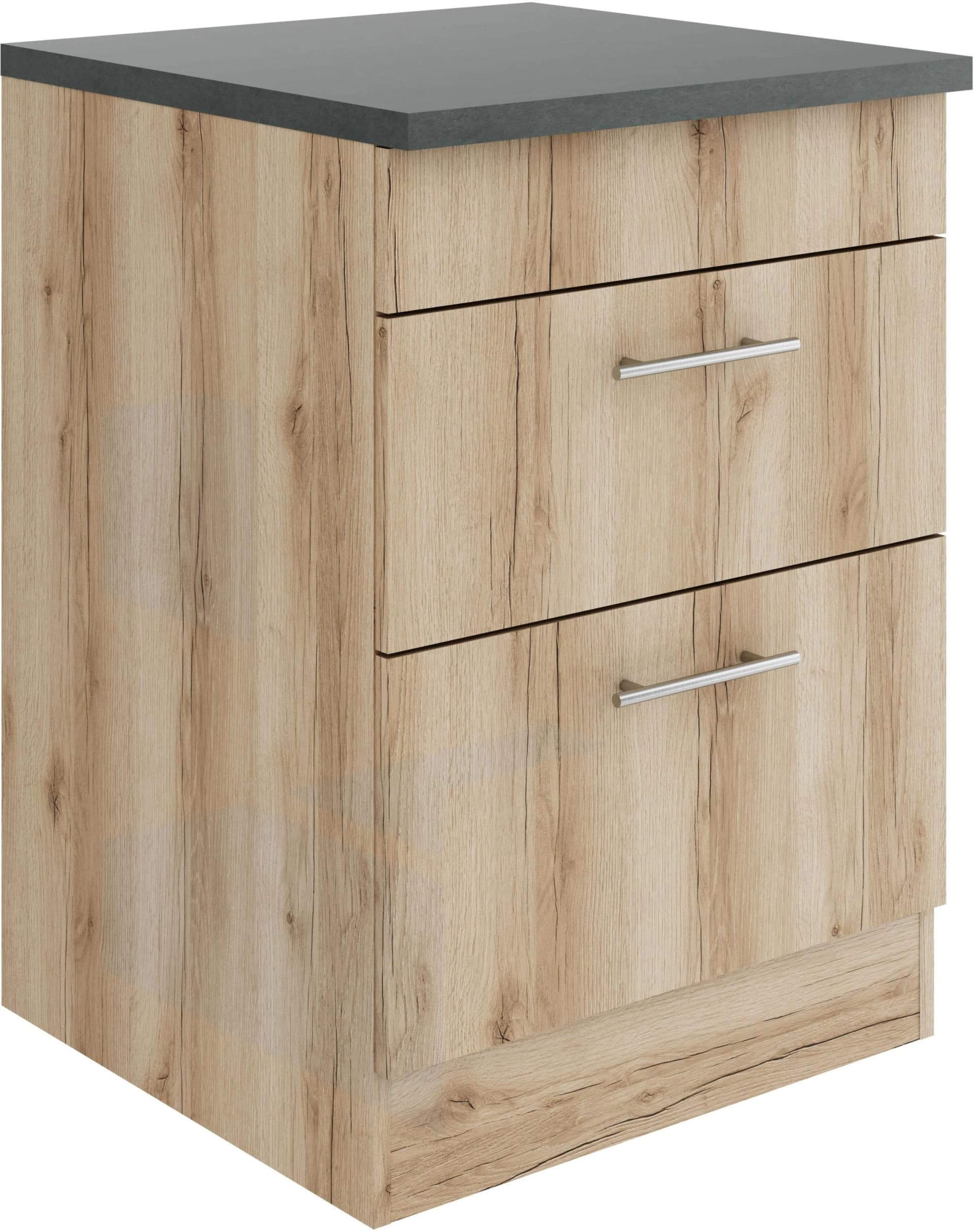 OPTIFIT Bella Kochfeldumbauschrank Wildeiche Anthrazit 60cm