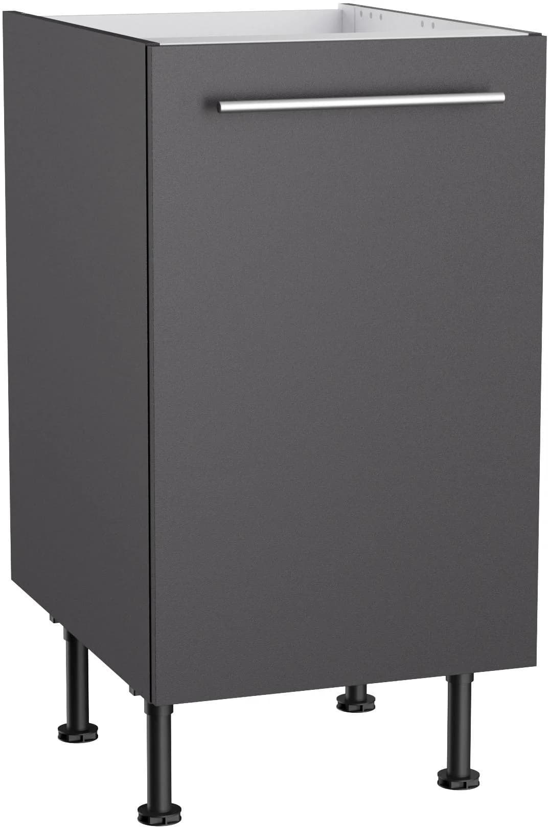 Kochstation Spülenschrank KS-Bern2 Anthrazit 45cm Holzwerkstoff