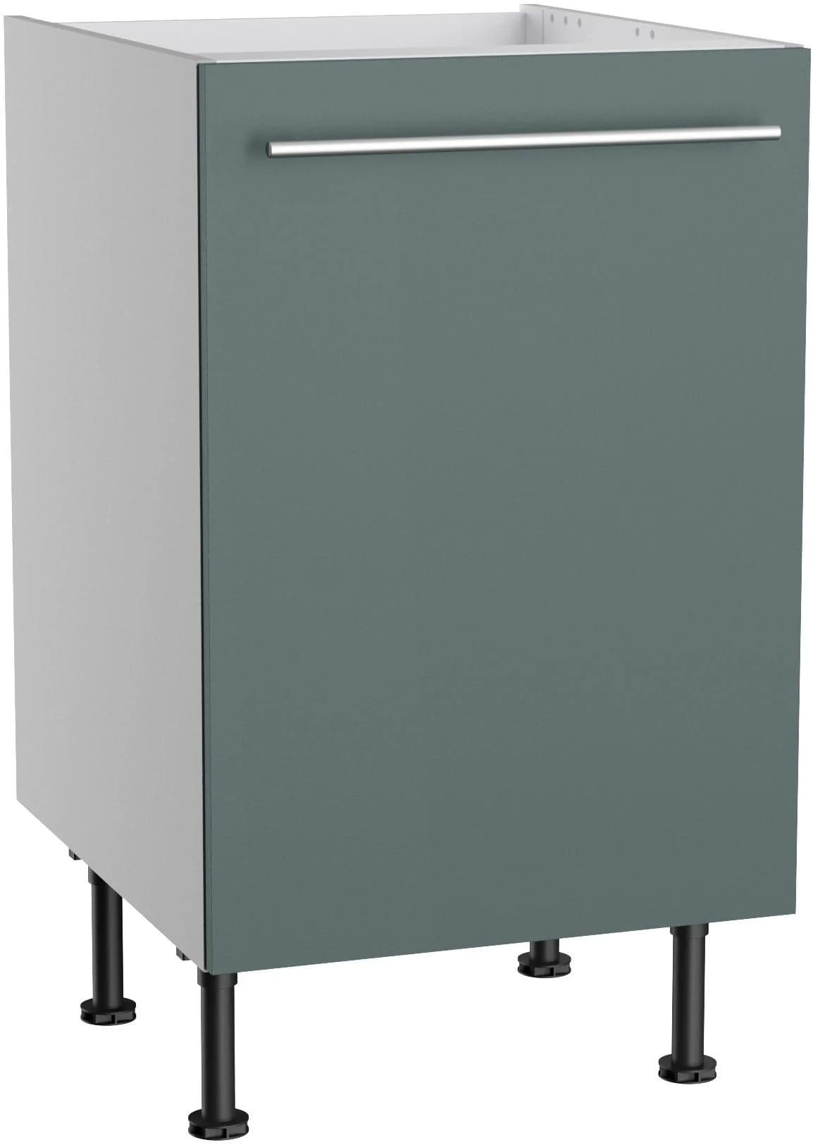 Kochstation Spülenschrank KS-Bern2 Grün Grau 50cm