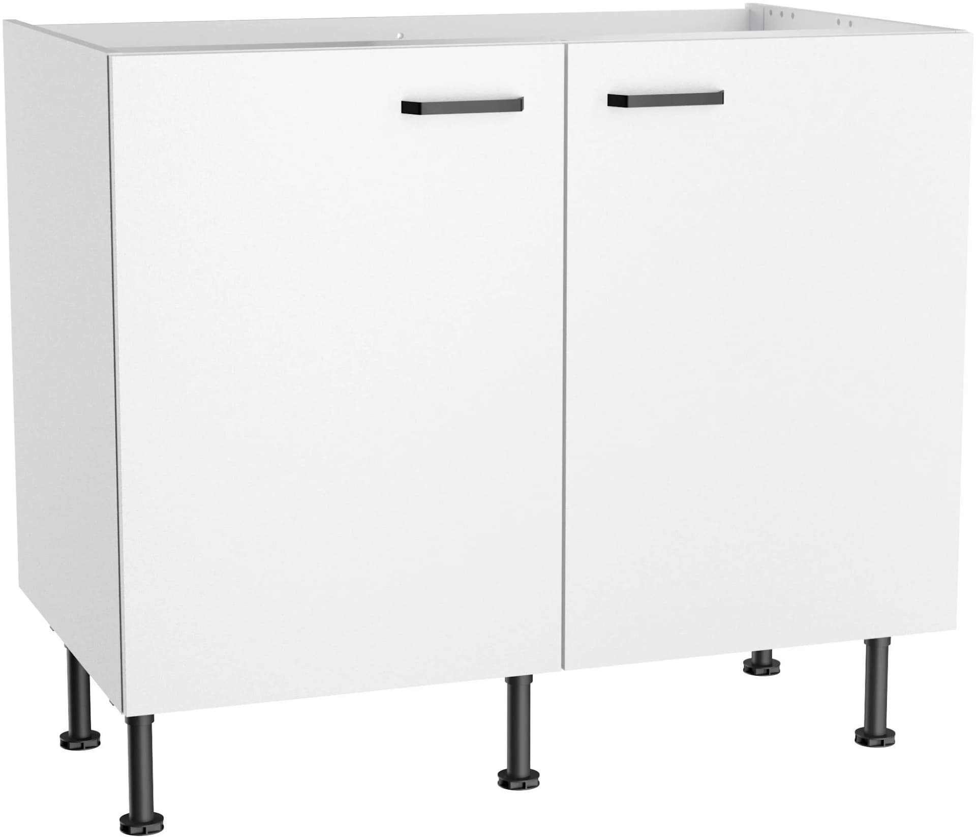 Spülenschrank KOCHSTATION "KS-Paula" Weiß Matt