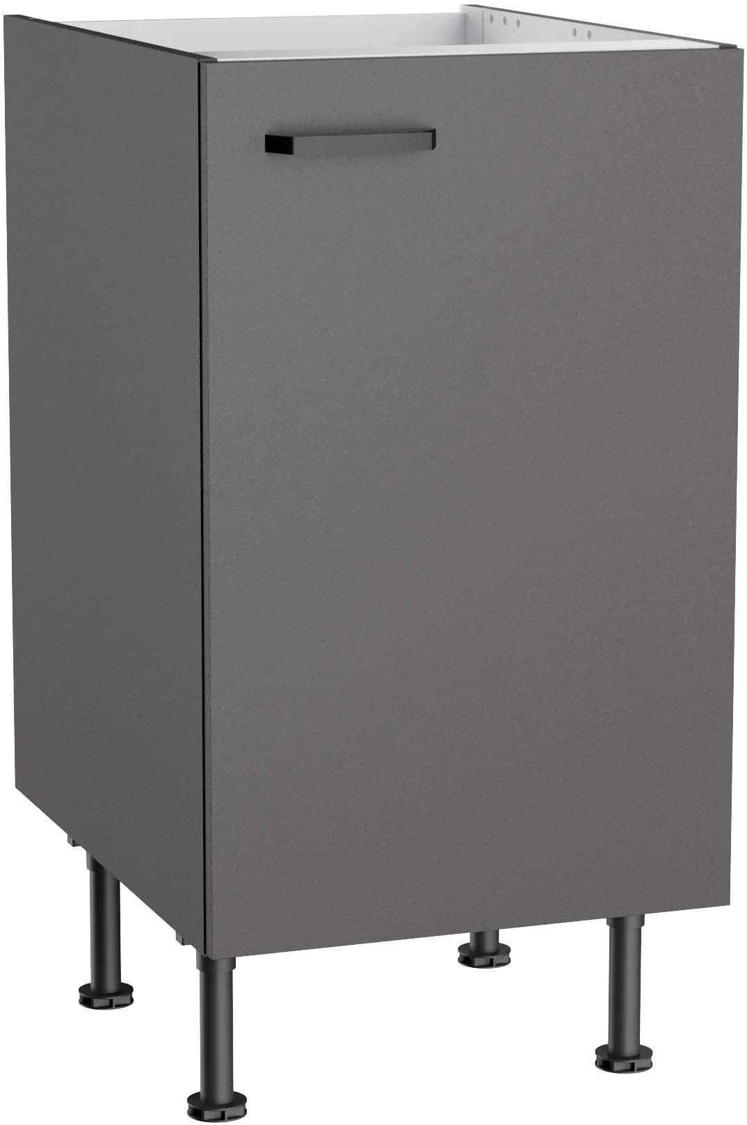 Spülenschrank Kochstation Paula Anthrazit 45 cm