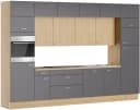 KOCHSTATION Küchenzeile KS-Lucy 360 cm Anthrazit/Eiche Soft-Close Bild 4