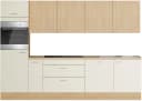 KOCHSTATION Küchenzeile KS-Lucy 300 cm Soft-Close Eiche hell Bild 2