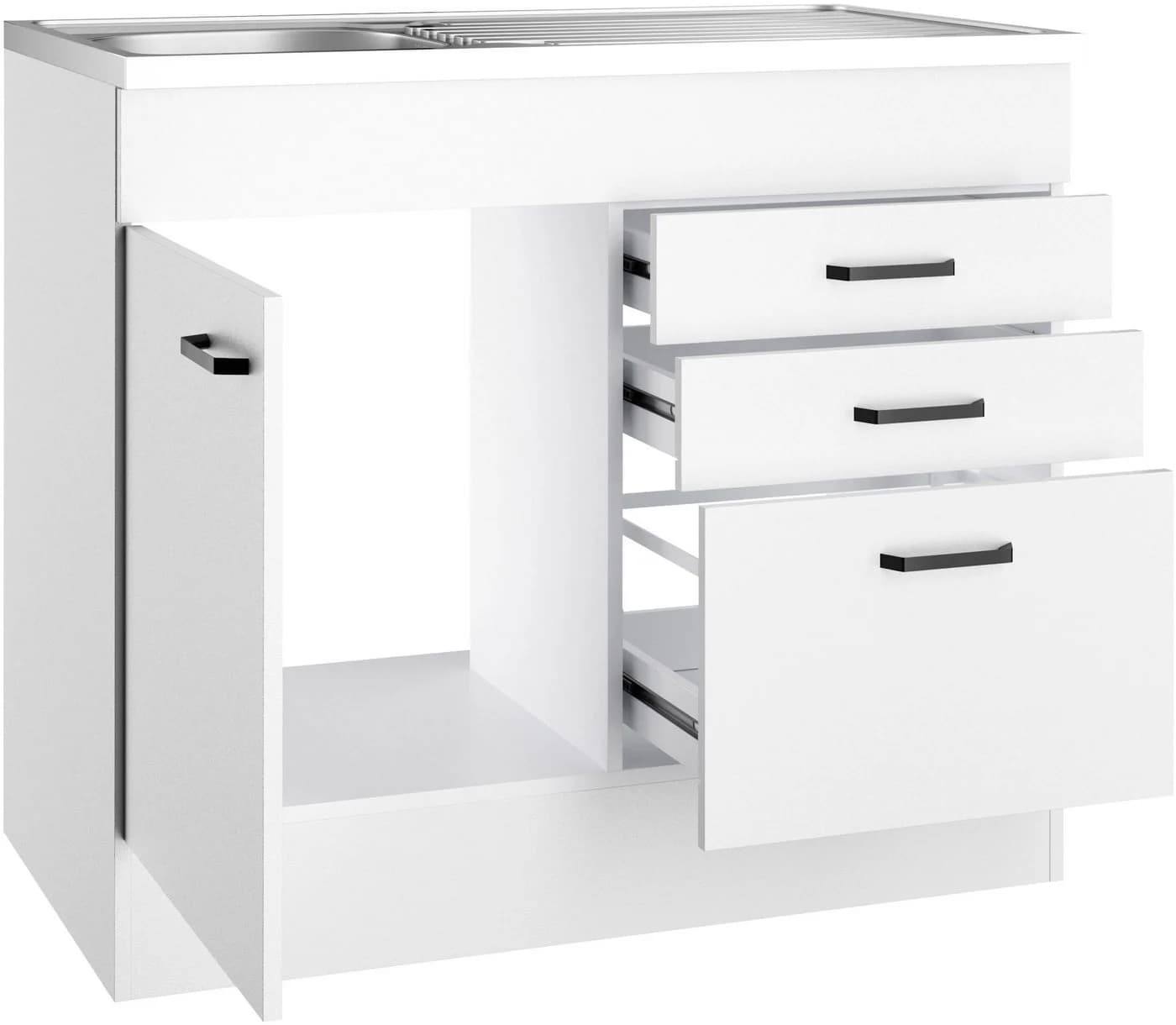 Spülenschrank OPTIFIT OPTImulti Weiß Unterschrank - Bild 3