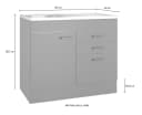 Spülenschrank OPTIFIT OPTImulti Weiß Unterschrank Bild 4