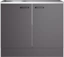 Spülenschrank OPTIFIT OPTImulti Anthrazit Matt Bügelgriff Bild 1