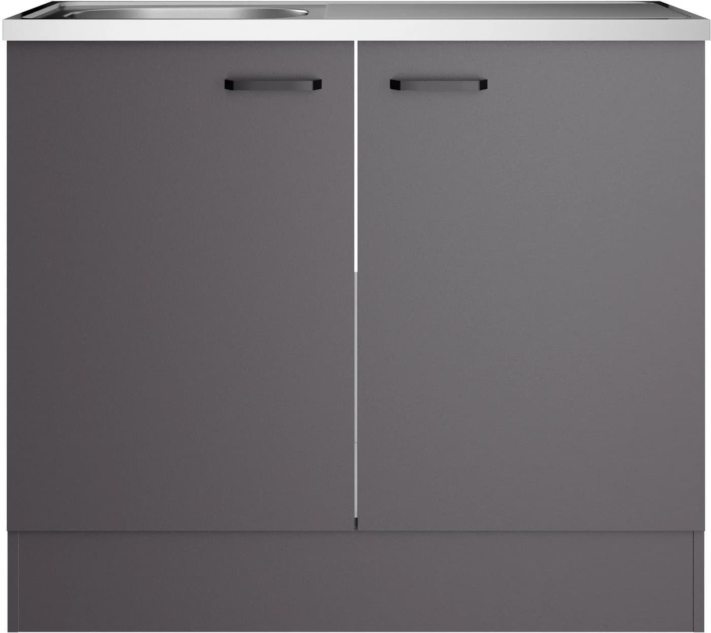 Spülenschrank OPTIFIT OPTImulti Anthrazit Matt Bügelgriff
