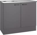Spülenschrank OPTIFIT OPTImulti Anthrazit Matt Bügelgriff Bild 2
