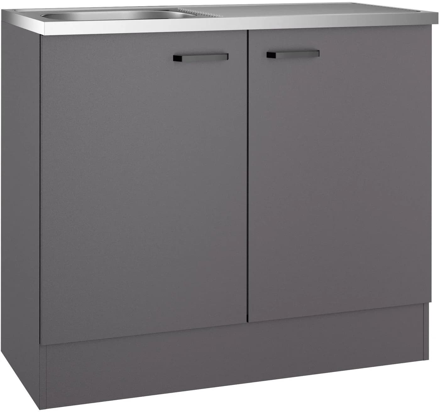 Spülenschrank OPTIFIT OPTImulti Anthrazit Matt Bügelgriff - Bild 2