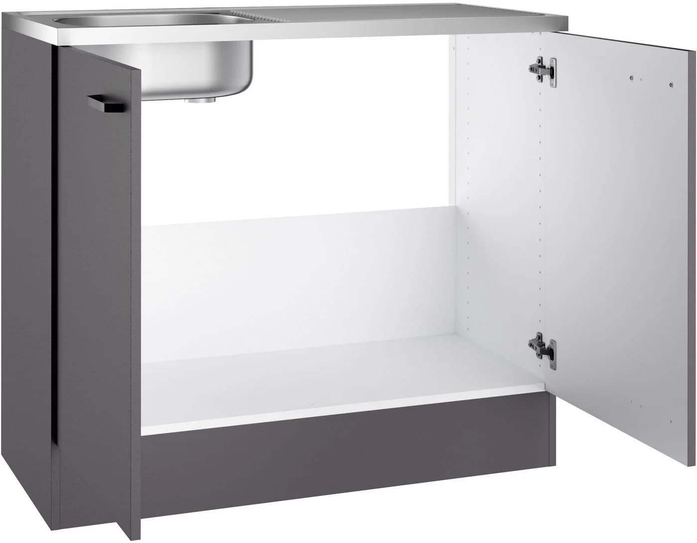 Spülenschrank OPTIFIT OPTImulti Anthrazit Matt Bügelgriff - Bild 3