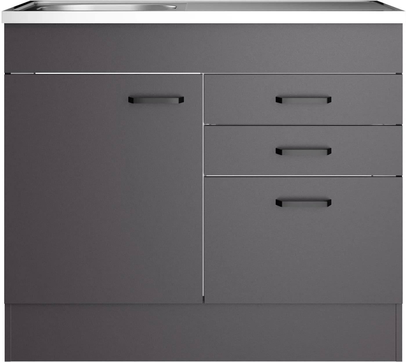 Spülenschrank OPTIFIT OPTImulti Anthrazit Matt