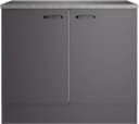 Spülenschrank OPTIFIT OPTImulti Anthrazit Matt Bügelgriff Bild 1