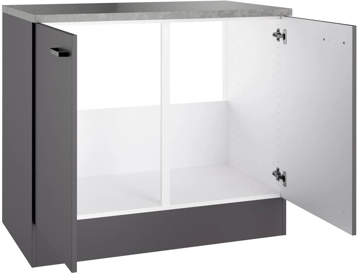 Spülenschrank OPTIFIT OPTImulti Anthrazit Matt Bügelgriff - Bild 3