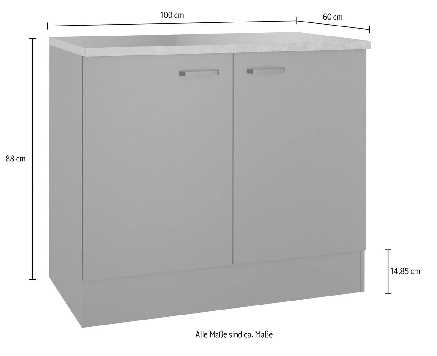 Spülenschrank OPTIFIT OPTImulti Anthrazit Matt Bügelgriff - Bild 4