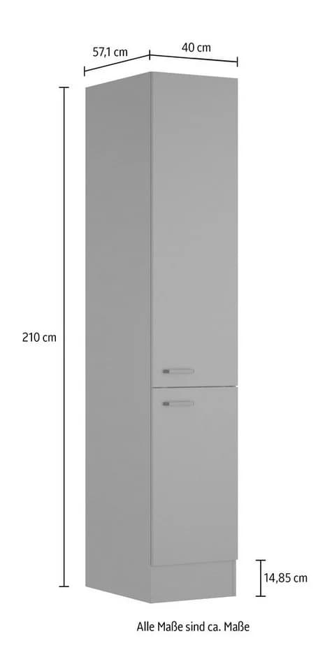 OPTIFIT Hochschrank OPTImulti 40x210x57 cm 2 Türen 3 Böden - Bild 2