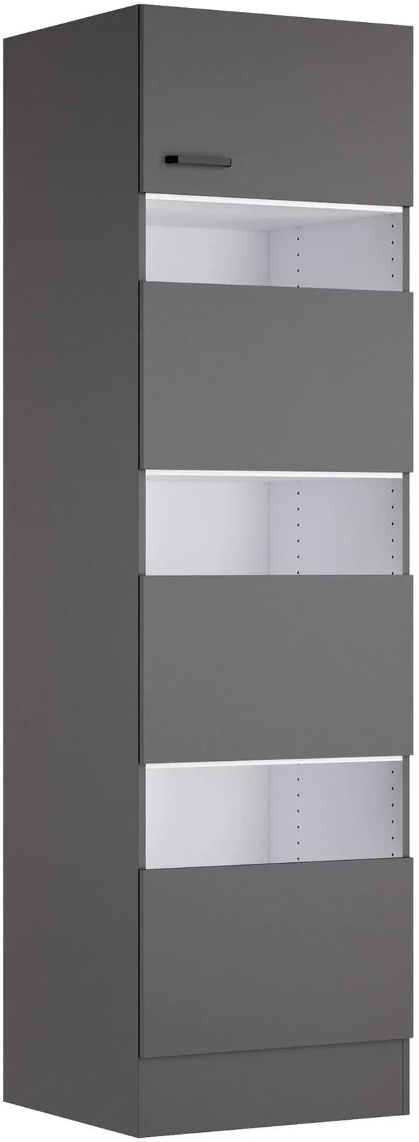 Hochschrank OPTIFIT OPTImulti anthrazit matt 4 Türen