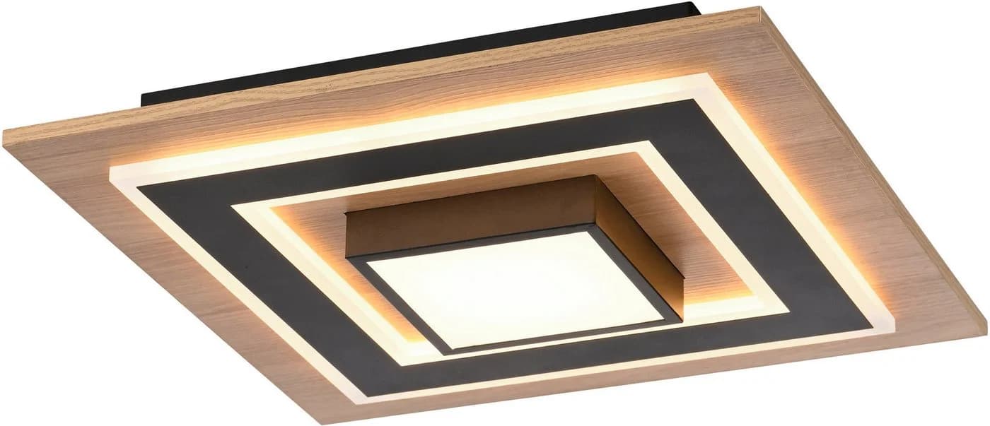 JUST LIGHT Deckenleuchte TOLA Schwarz LED Warmweiß - Bild 2