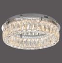 JUST LIGHT LED Deckenleuchte KULUNKA Chrom Dimmbar Kristalleffekt Bild 2