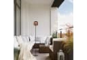 Just Light LED-Akku-Stehlampe Askia Rattan IP54 Touchdim Bild 1