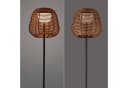 Just Light LED-Akku-Stehlampe Askia Rattan IP54 Touchdim Bild 4